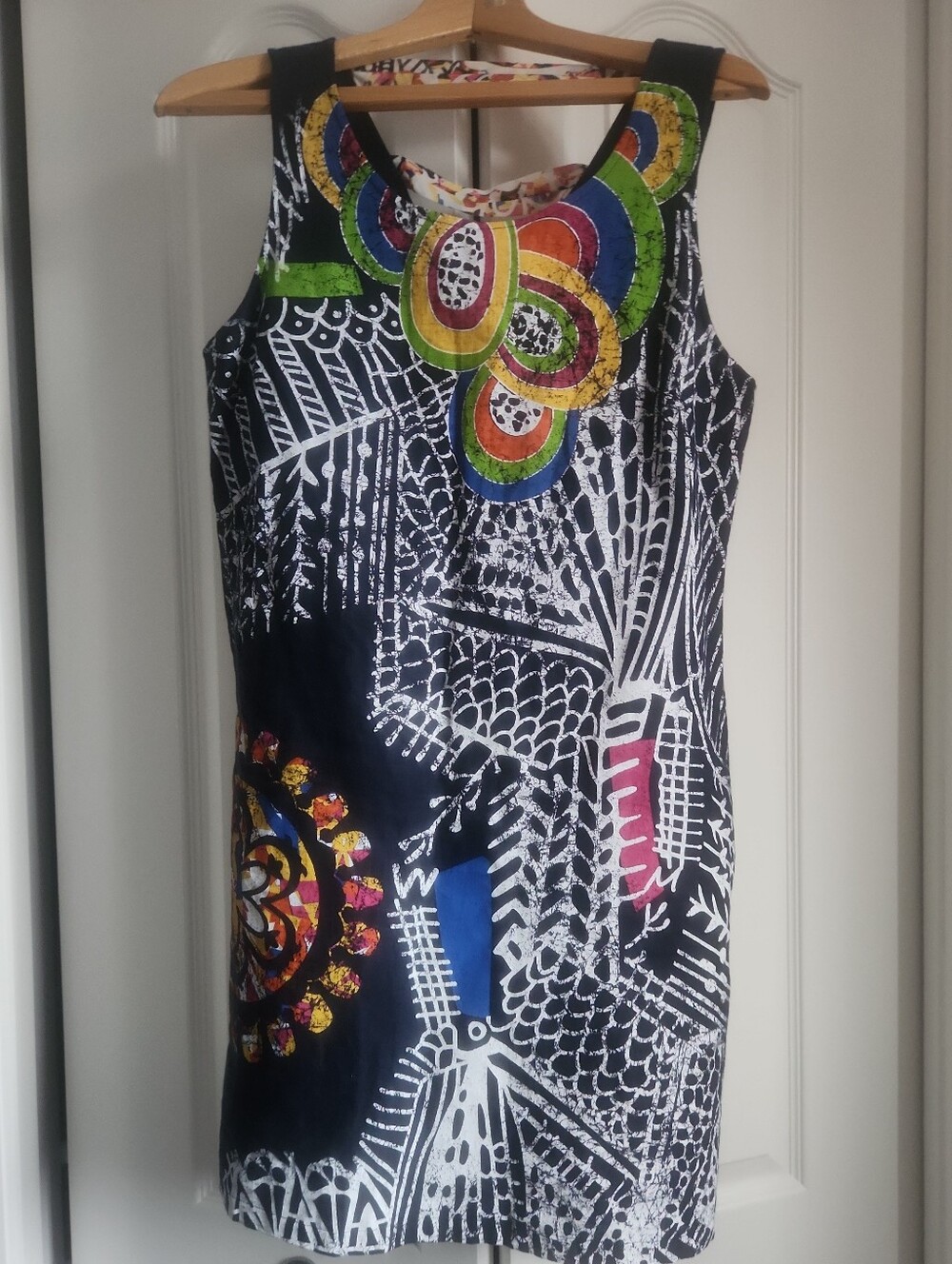 100% Linen Summer Knee Length Dress. Size M